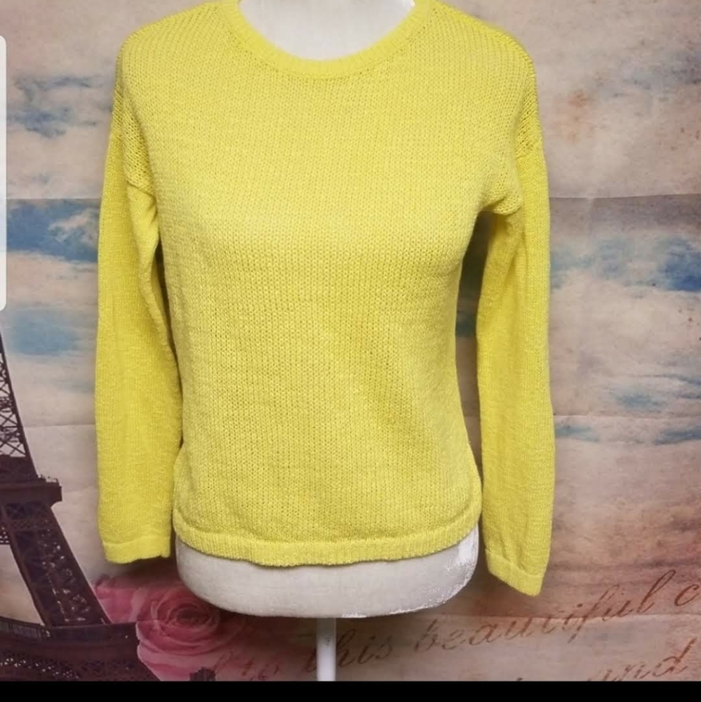 COPY - LOFT Bright yellow sweater